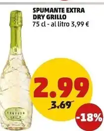 PENNY Belvino spumante extra dry grillo offerta