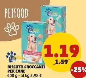 PENNY L`allegra compagnia biscotti croccanti per cane offerta
