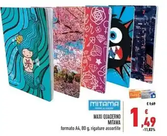 Conad Superstore Mitama maxi quaderno offerta