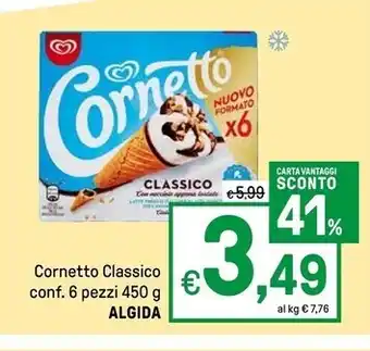 Iper La Grande Algida cornetto classico offerta