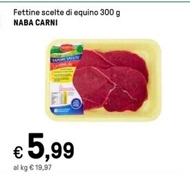 Iper La Grande Naba carni fettine scelte di equino offerta