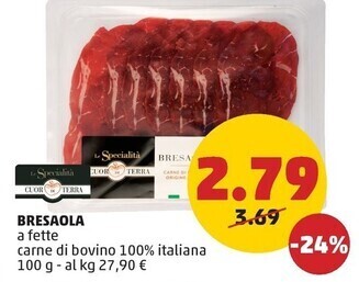 PENNY Cuor di terra bresaola offerta