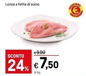 Iper La Grande Lonza a fette di suino offerta