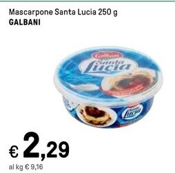 Iper La Grande Galbani mascarpone santa lucia offerta