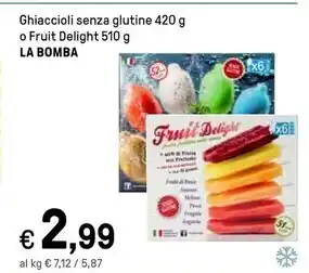 Iper La Grande La bomba - ghiaccioli senza glutine o fruit delight offerta