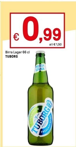 Iper La Grande Tuborg birra lager offerta