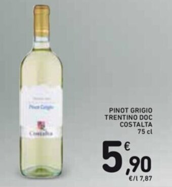 Spazio Conad PINOT GRIGIO TRENTINO DOC COSTALTA 75 cl offerta