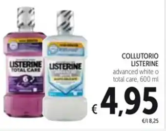 Spazio Conad COLLUTORIO LISTERINE advanced white o total care, 600 ml offerta