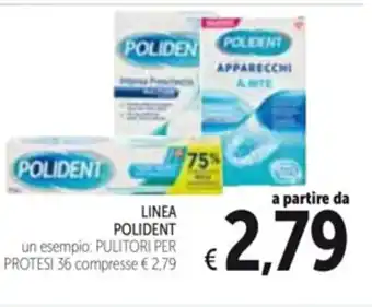 LINEA POLIDENT un esempio: PULITORI PER PROTESI 36 compresse