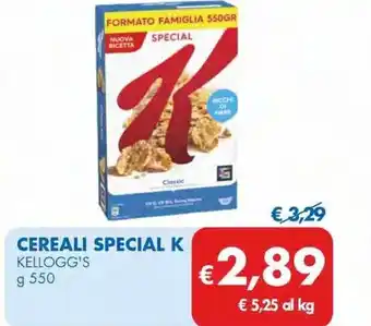 MD Discount Kelloggs cereali special k offerta