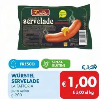 MD Discount La fattoria wurstel servelade offerta