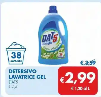 MD Discount Dat5 detersivo lavatrice gel offerta