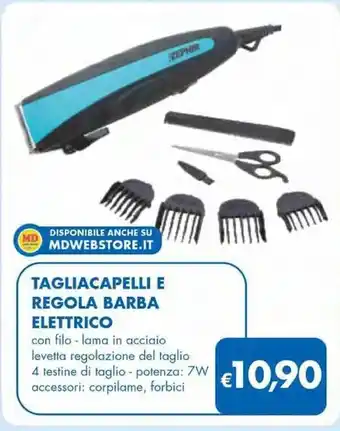 MD Discount Zephir tagliacapelli e regola barba elettrico offerta