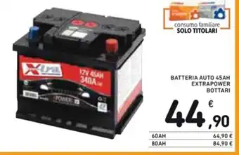 Spazio Conad BATTERIA AUTO 45AH EXTRAPOWER BOTTARI offerta