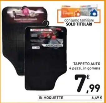 Spazio Conad TAPPETO AUTO 4 pezzi, in gomma offerta