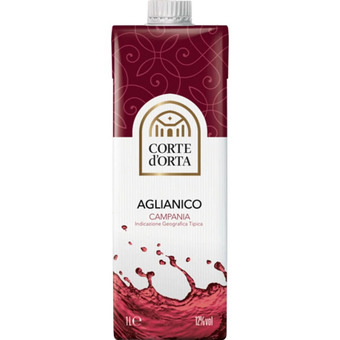 Qui Discount Vino aglianico/falanghina campania igt 12° brik 1 litro offerta