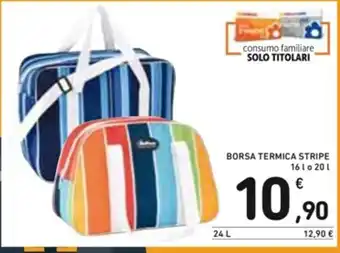 Spazio Conad BORSA TERMICA STRIPE 16 l 0 20 l offerta