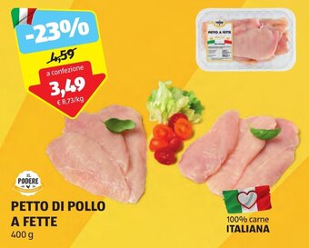 ALDI PETTO DI POLLO A FETTE 400 g offerta
