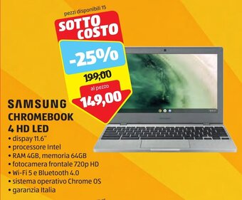SAMSUNG CHROMEBOOK 4 HD LED