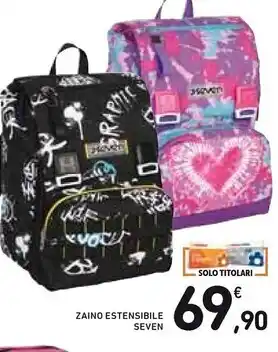 Spazio Conad Seven zaino estensibile offerta