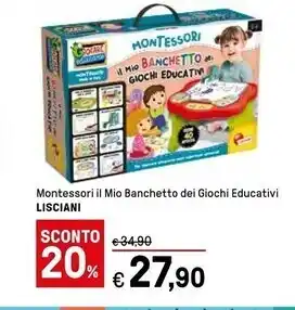 Lisciani montessori il mio banchetto dei giochi educativi