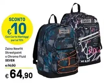 Iper La Grande Seven zaino newfit streetpaint offerta