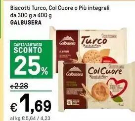 Galbusera biscotti turco , col cuore o più integrali