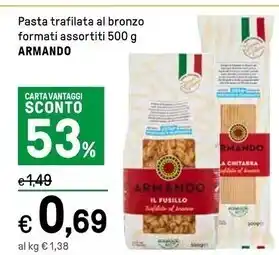 Armando pasta trafilata al bronzo formati assortiti