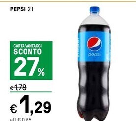Iper La Grande Pepsi 2 l offerta