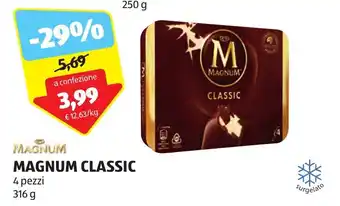 ALDI MAGNUM CLASSIC 4 pezzi 316 g offerta