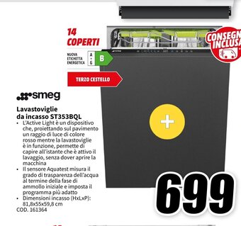 smeg Lavastoviglie da incasso ST353BQL
