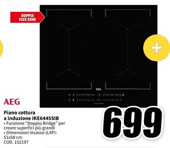 MediaWorld AEG Piano cottura a induzione IKE6445SIB offerta