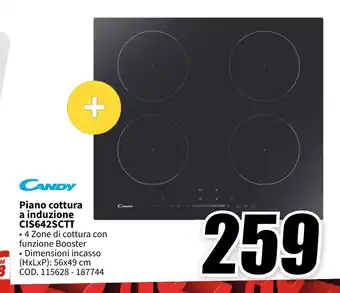 MediaWorld CANDY Piano cottura a induzione CIS642SCTT offerta