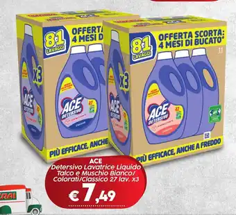 Crai ACE DETERSIVO Lavatrice Liquido 27 lav. x3 offerta