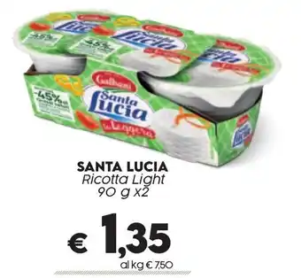 Crai SANTA LUCIA Ricotta Light 90 g x2 offerta