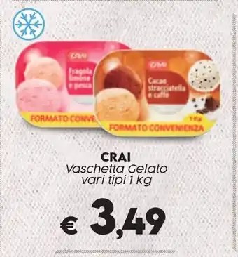 Crai CRAI Vaschetta Gelato vari tipi 1 kg offerta