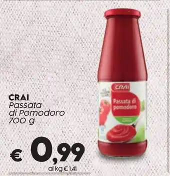 Crai CRAI Passata di Pomodoro 700 g offerta
