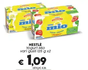Crai NESTLÈ Yogurt Mio vari gusti 125 g x2 offerta