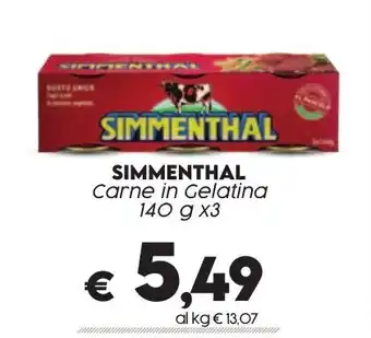 Crai SIMMENTHAL Carne in Gelatina 140 g x3 offerta