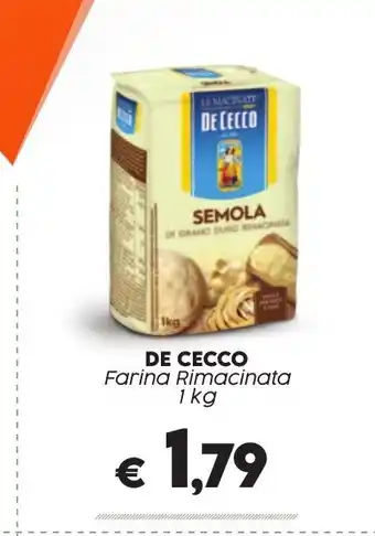 Crai DE CECCO Farina Rimacinata 1kg offerta
