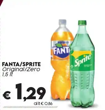 Crai FANTA/SPRITE i Original/Zero 1,5 lt offerta