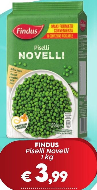 Crai FINDUS Piselli Novelli 1 kg offerta
