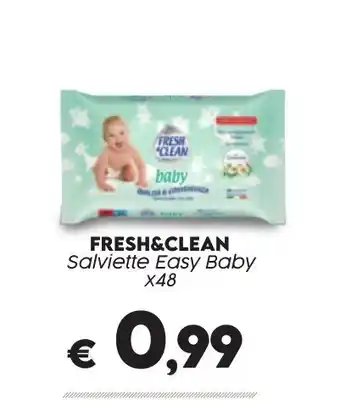 FRESH&CLEAN Salviette Easy Baby X48