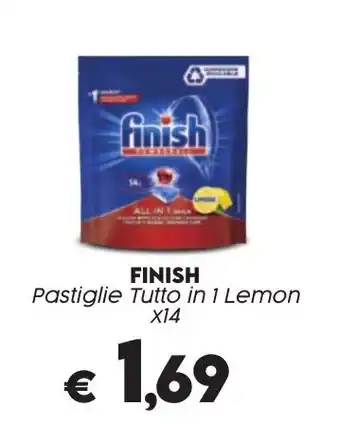 Crai FINISH Pastiglie Tutto in 1 Lemon X14 offerta