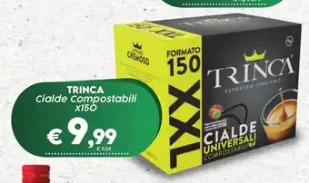 Crai TRINCA Cialde Compostabili X150 offerta