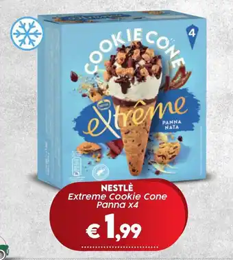 Crai NESTLÈ Extreme Cookie Cone Panna x4 offerta
