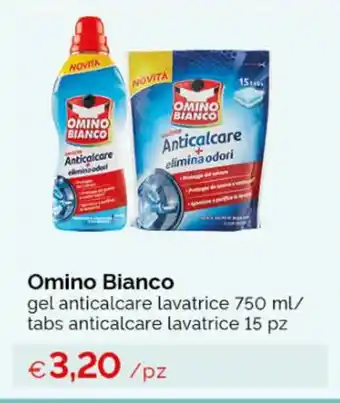 Acqua & Sapone Omino Bianco gel anticalcare lavatrice 750 ml/ tabs anticalcare lavatrice 15 pz offerta