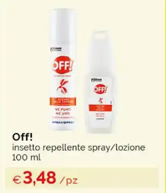 Acqua & Sapone Off! insetto repellente spray/lozione 100 ml offerta