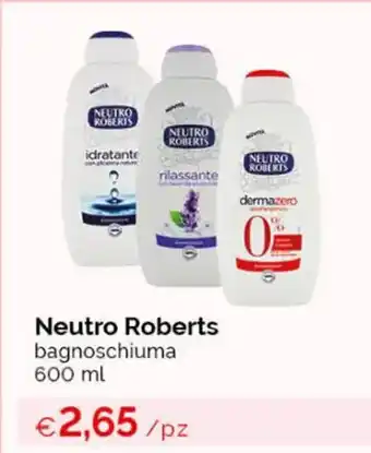 Acqua & Sapone Neutro Roberts bagnoschiuma 600 ml offerta