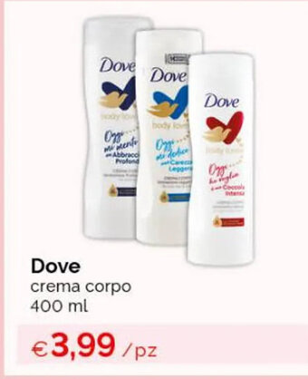 Acqua & Sapone Dove crema corpo 400 ml offerta